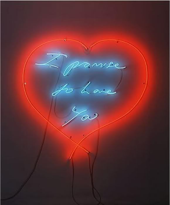 I first saw this work by Tracy Emin in Glamour Magazine of all places