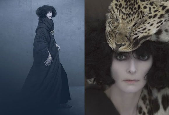 Feline tendencies and Marchesa Casati undertones in Numero Magazine #109.