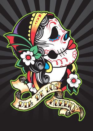 day of dead skull. rurugarcia#39;s Photobucket media