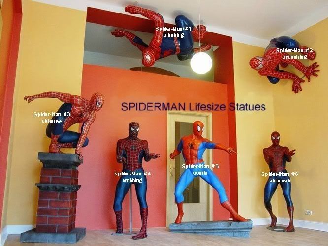 life size spider man action figure