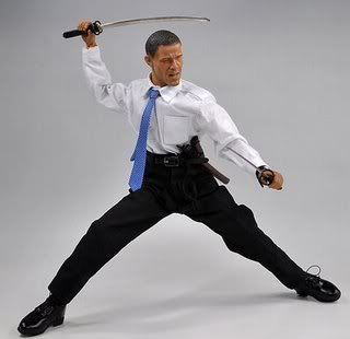 Obama com katanas