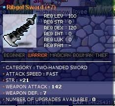 Ribgol Sword