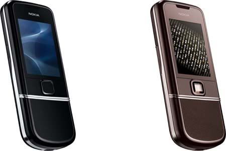 Nokia 8800 Arte and 8800 Sapphire Arte Luxury Phones Shown Photo 1