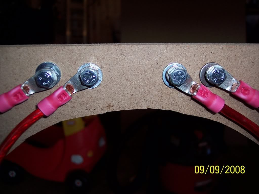 Subwoofer box bolts for terminal connector? Subwoofers