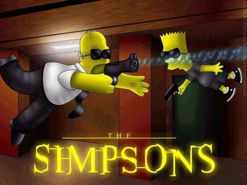 simpsons wallpaper. Simpsons Matrix Wallpaper