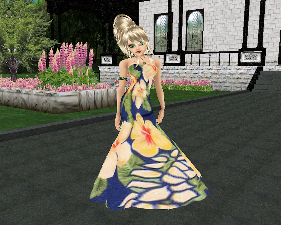 Tropics floral Gown 1