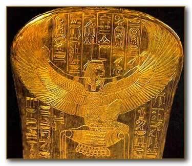 the egyptian goddess isis is