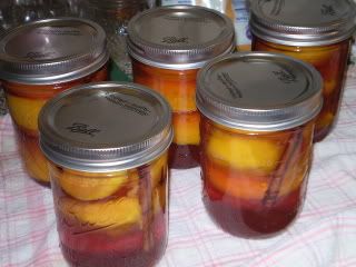 peaches jarred