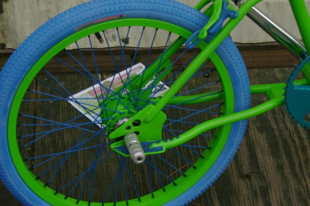 powder coat bmx frame