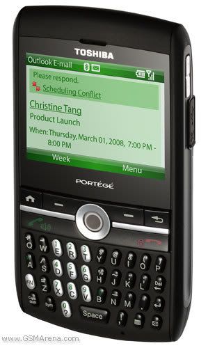 Toshiba G710 cũng có viên bi giống Blackberry.