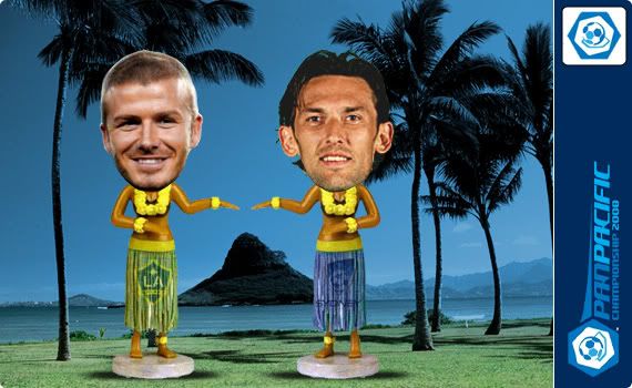 Beck's and Popa frock up to face some stiff competition in Hawaii
