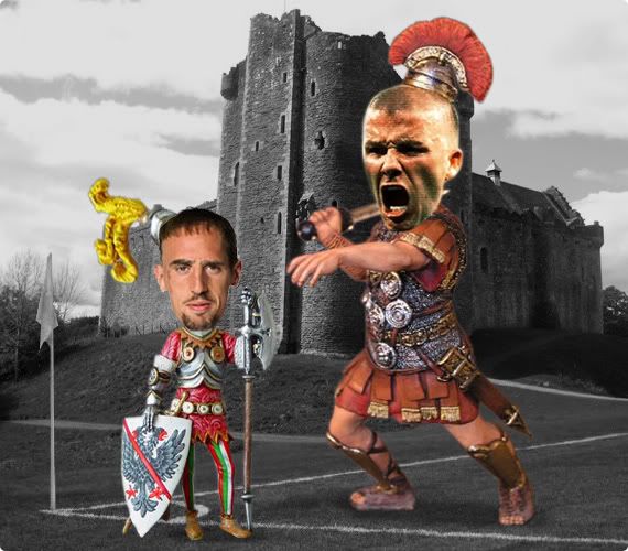 French commander Ribery spoilt the party for centurion Beckham