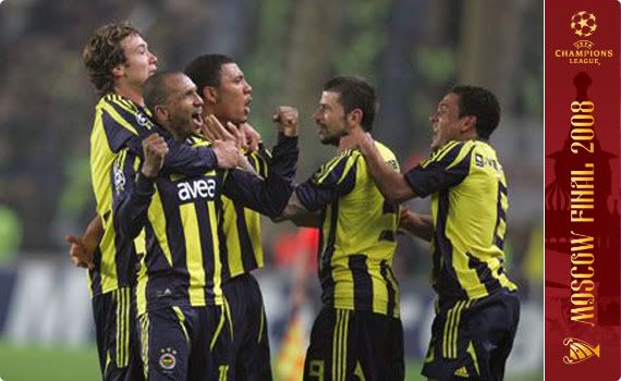 Fenerbahçe celebrate Deivid's 30 yard thumper