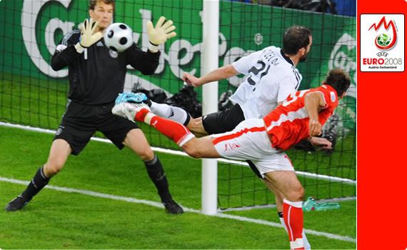 Germany v Poland - Jens Lehman makes an impulse save at his near post to give ze Germans a clean sheet