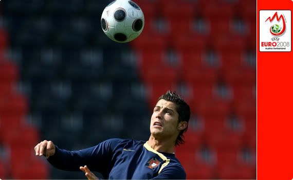 Switzerland v Portugal - Ronaldo at training, knowing that he may be rested for the match against the Swiss