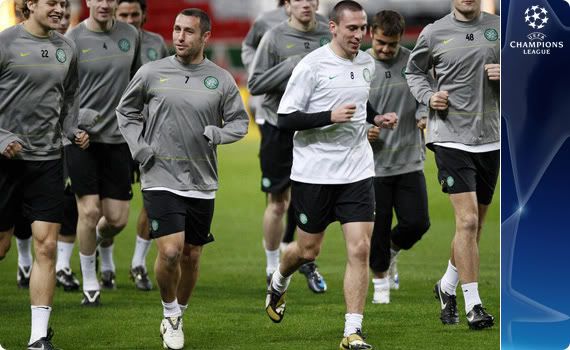 Celtic prepare for the barrage that will be Man.Utd's forward line