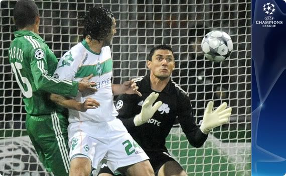 Panathinaikos scored three in the second half to overcome Weder Bremen
