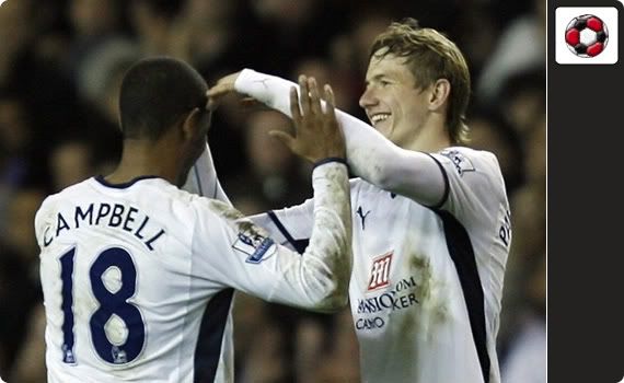 Campbell and Pavlyuchenko score a brace each to put the reds of Liverpool to rest for the second time in eleven days
