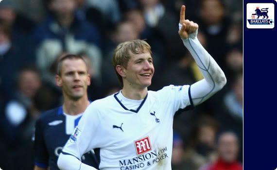 A rather dopey looking Roman Pavlyuchenko marvels in his own amazement at his own goal scoring form