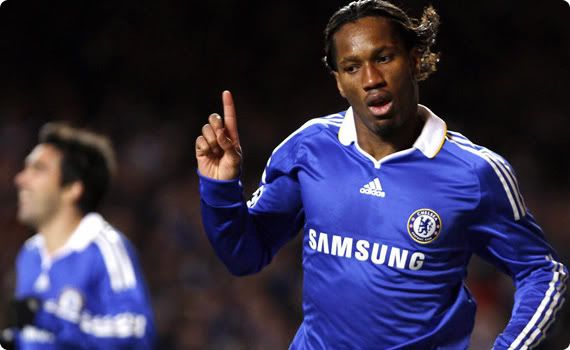 Drogba's celebration was reduced to a mere finger wave and then a press on his lips as if to silence the crowd