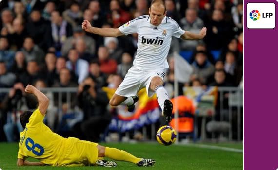 Robben skips past his defender and score a cracker to give Real Madrid the win over Villareal