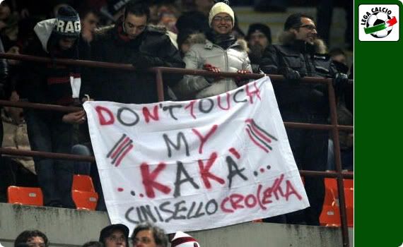 Fans of AC Milan voice their concern over the sale of Kaka... It seems that everyone these days has a fascination with poo... haha
