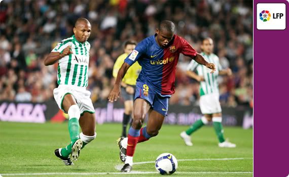 E'to punishes a sloppy Betis defense and saves a point for Barcelona