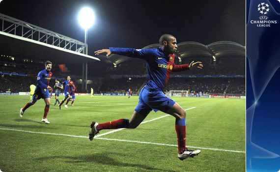 Thierry Henry saves Barcelona from a lively Lyon