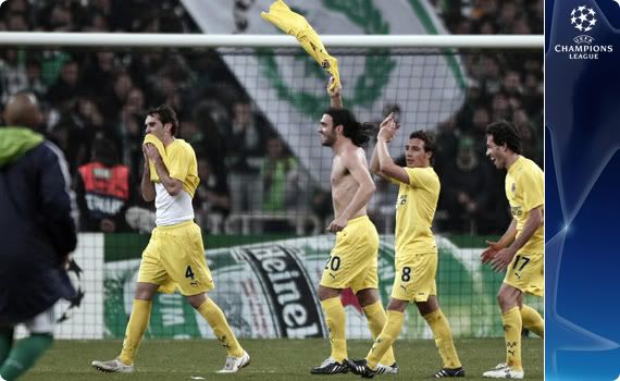 Villareal broke Greek hearts and celebrate their win over Panathinaikos to progress to the next phase of the UCL