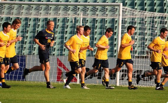 The Socceroos train in Parramatta ahead of their WCQ against Uzbekistan