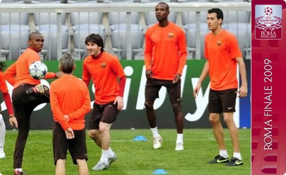 Barca prepare for passage into the next round of the competition