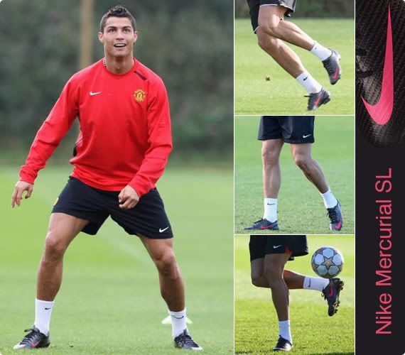 Cristiano Ronaldo training with Nike Mercurial Vapor SL boots