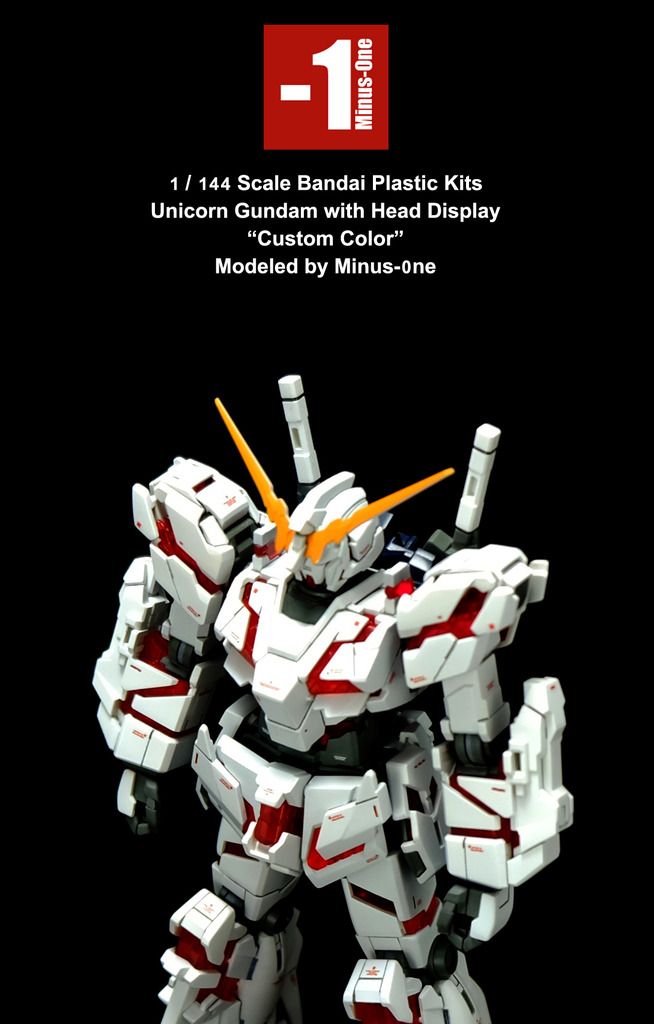 HG 1/144 Unicorn Gundam with Head Display โดย Minus-0ne