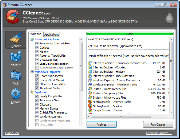 CCleaner 3.0.1