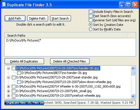 Duplicate File Finder: Encontrar archivos duplicados en Windows