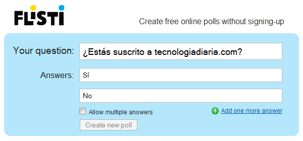 Flisti: Crear encuestas online gratis
