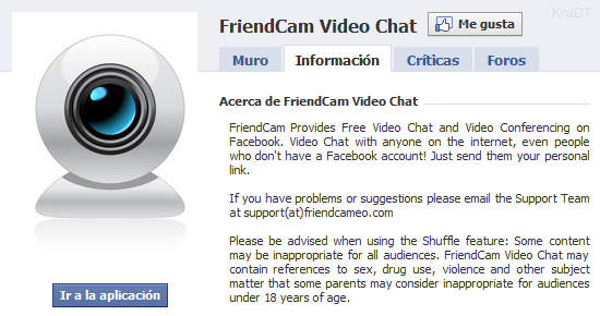 Realizar videollamadas gratis en Facebook con FriendCam