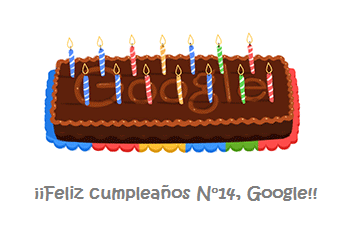 Feliz cumpleaños Google!