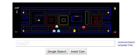 Jugar Pacman en Google