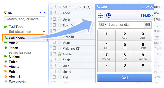 Realizar llamadas con Google Voice desde Gmail