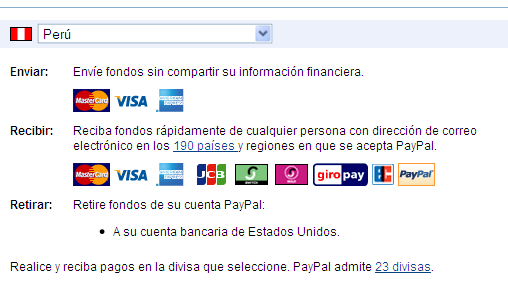 Paypal Perú ahora permite recibir dinero