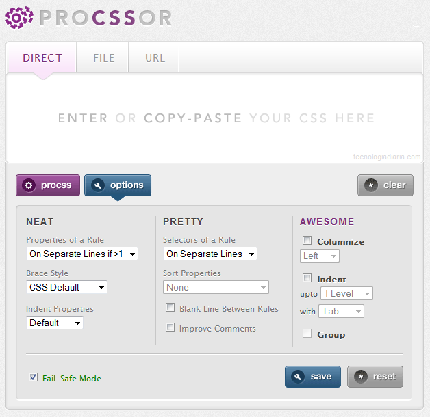ProCSSor para optimizar CSS