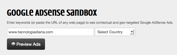Sandbox de Google Adsense
