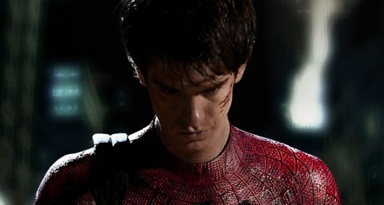 Andrew Garfield con el traje de Spiderman