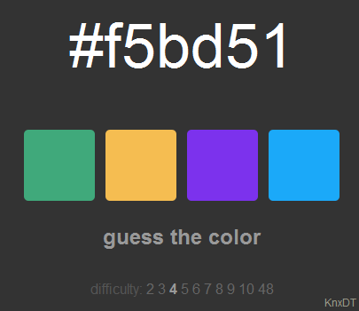 Adivinar el color hexadecimal