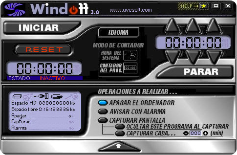 WindOff: Apagar Windows automáticamente