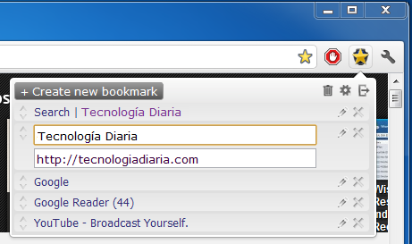 Secure Bookmarks para Google Chrome