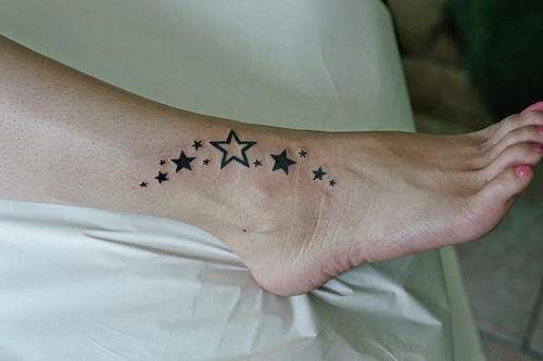 ankle star tattoos