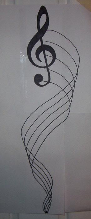 Right musical note tattoo Image