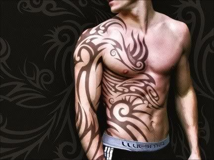 Men tattoo chest tattoo Image